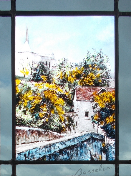 Chartres, le pont,galerie du vitrail, Bosselin peintre verrier, Fécamp